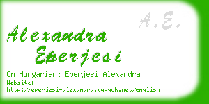 alexandra eperjesi business card